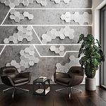 Гипсовая 3D Панель M-47 варинант исполнения - 2 | Loft Concept в Уфе