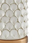 Настольная лампа покрытая лепестками белых цветов Fancy Calla Lily варинант исполнения - 1 | Loft Concept в Уфе