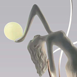 Торшер белая статуэтка Девушка Girl Carries Light Balls варинант исполнения - 1 | Loft Concept в Уфе