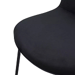 Стул черный с обивкой из велюра Black Archie Chair варинант исполнения - 5 | Loft Concept в Уфе