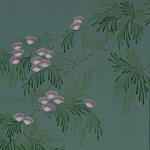 Обои ручная роспись Silk Tree Blossom on Sung Green Williamsburg варинант исполнения - 1 | Loft Concept в Уфе