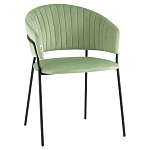 Стул в велюре фисташкового цвета Horizon варинант исполнения - 1 | Loft Concept в Уфе