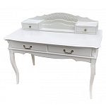 Стол-бюро белого цвета из массива бука с 4-мя ящиками White Provence варинант исполнения - 3 | Loft Concept в Уфе