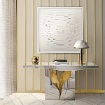 Консоль прямоугольная с основанием в виде расколотого камня Lapiaz варинант исполнения - 1 | Loft Concept в Уфе