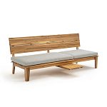 Садовый диван-трансофрмер Kate серый варинант исполнения - 6 | Loft Concept в Уфе