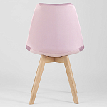 Стул с мягким велюровым сиденьем Arvika Pink варинант исполнения - 4 | Loft Concept в Уфе