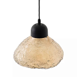 Подвесной светильник с янтарным фактурным плафоном Lamp with Frozen Glass Effect варинант исполнения - 2 | Loft Concept в Уфе