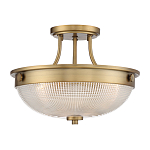 Потолочный светильник со стеклянным плафоном в виде купола Quoizel варинант исполнения - 11 | Loft Concept в Уфе