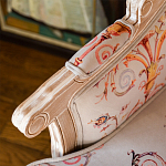 Кресло из массива бука серое с растительным орнаментом Raffael Floral Grey Armchair варинант исполнения - 5 | Loft Concept в Уфе