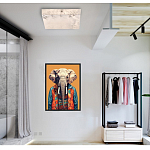 Люстра потолочная квадратная минималистичная Perfection of Geometry варинант исполнения - 5 | Loft Concept в Уфе