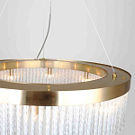 Люстра подвесная со стеклянными подвесками в виде перекрученных трубочек Nembus варинант исполнения - 3 | Loft Concept в Уфе