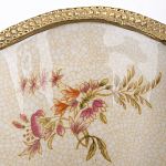 Ваза голубого цвета из фарфора с цветочным рисунком и бронзовой стрекозой Blue Garden варинант исполнения - 2 | Loft Concept в Уфе