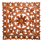 Панно из дерева квадратное Panel With Trees варинант исполнения - 1 | Loft Concept в Уфе