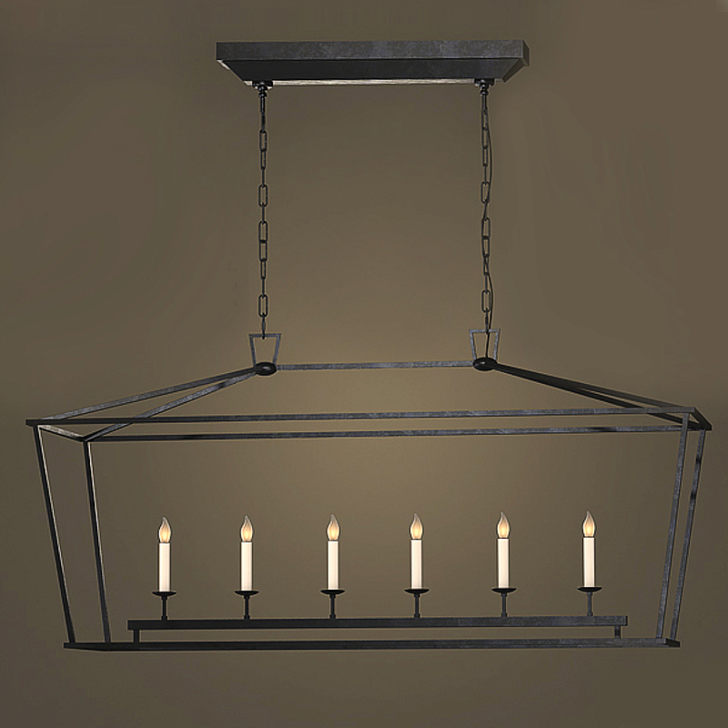 Люстра Linear Pendant Black Черный в Уфе | Loft Concept 