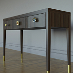 Дизайнерский Письменный стол Elsa Dreams Walnut с тремя ящиками варинант исполнения - 2 | Loft Concept в Уфе