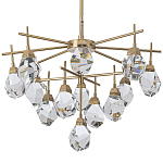 Люстра с хрустальными плафонами Esme Crystal Brass Chandelier варинант исполнения - 1 | Loft Concept в Уфе