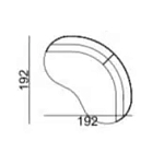 Двухместный диван Calypso варинант исполнения - 5 | Loft Concept в Уфе