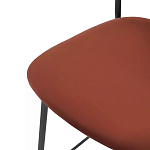 Стул барный с широкой полукруглой спинкой Chair Smooth Shapes варинант исполнения - 5 | Loft Concept в Уфе