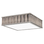 Потолочный светильник квадратный с гофрированным абажуром цвета графит Millennium варинант исполнения - 2 | Loft Concept в Уфе