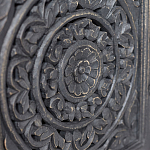 Деревянная ТВ-тумба из массива манго с резьбой Essua Grey Mango TV stand варинант исполнения - 2 | Loft Concept в Уфе