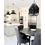 Люстра черная с несколькими ярусами деревянных палочек Bright Wooden Chandelier варинант исполнения - 4 | Loft Concept в Уфе