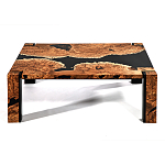 Кофейный Стол River in Autumn Elm Resin Coffee Table варинант исполнения - 1 | Loft Concept в Уфе