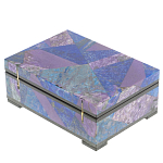 Шкатулка из натурального камня лазурит и чароит Stone Casket варинант исполнения - 4 | Loft Concept в Уфе