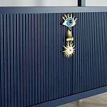 Стеллаж со стеклянными полками Elsa Dreams Blue варинант исполнения - 8 | Loft Concept в Уфе