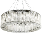 Круглая люстра с хрустальными подвесками хром Crystal Art Chrome Chandelier 16 варинант исполнения - 1 | Loft Concept в Уфе