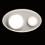 Бра овальной формы белого цвета с 2-мя лампами Lunar Pebbles варинант исполнения - 4 | Loft Concept в Уфе