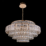 Люстра хрустальная в неоклассическом стиле на золотистом каркасе Majesty варинант исполнения - 8 | Loft Concept в Уфе