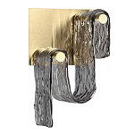 Бра волнистой формы из фактурного стекла Wave варинант исполнения - 1 | Loft Concept в Уфе