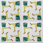 Плитка дизайнерская с рисунком Пина Колада варинант исполнения - 1 | Loft Concept в Уфе