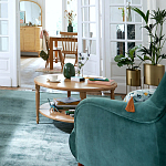 Кресло велюровое горчичного цвета Diaspro Mustard Armchair варинант исполнения - 8 | Loft Concept в Уфе