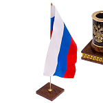 Настольный письменный набор с часами из природного камня обсидиана Royal Set варинант исполнения - 7 | Loft Concept в Уфе