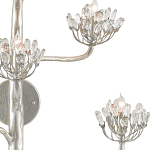 Бра серебряное в виде растения Silver Flower Glade варинант исполнения - 1 | Loft Concept в Уфе