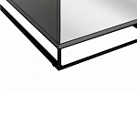 Двухдверный шкаф с зеркальными дверцами Strict Lines варинант исполнения - 4 | Loft Concept в Уфе