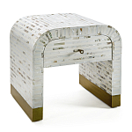 Тумбочка прикроватная Amo Bone Inlay Bedside Almond варинант исполнения - 4 | Loft Concept в Уфе