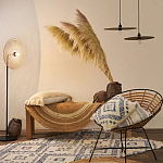 Чехол на подушку с узором в этно-стиле Blue Ikat варинант исполнения - 7 | Loft Concept в Уфе