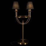 Настольная лампа на металлическом основании бронзового цвета с 4-мя черными конусовидными абажурами Dignity варинант исполнения - 2 | Loft Concept в Уфе