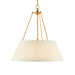 Подвесной светильник светодиодный с фактурным тканевым конусообразным абажуром White Fabric Lampshade варинант исполнения - 1 | Loft Concept в Уфе