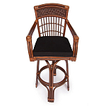 Барный стул из ротанга Eloise коричневый варинант исполнения - 2 | Loft Concept в Уфе