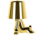 Настольная лампа фигурная золотого цвета с гладким абажуром Высота 17 см Sophia варинант исполнения - 4 | Loft Concept в Уфе