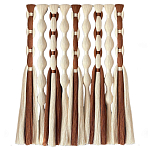 Дизайнерский Декор на стену с кисточками из хлопковых нитей wall panel Thread brushes варинант исполнения - 4 | Loft Concept в Уфе