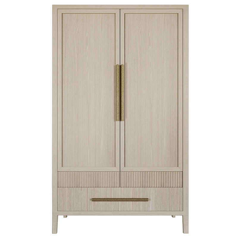 Шкаф платяной Primo с выдвижными ящиками шпон Черный дуб Древесина Золотой в Уфе | Loft Concept 