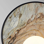 Бра круглое с каменным диском в металлической раме Sandstone Painting варинант исполнения - 2 | Loft Concept в Уфе