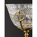 Чаша из рельефного стекла прозрачного цвета на бронзовой подставке Eden Garden варинант исполнения - 5 | Loft Concept в Уфе