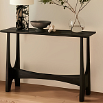 Консоль деревянная чёрная Black Tanner варинант исполнения - 4 | Loft Concept в Уфе