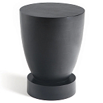 Приставной столик из массива манго Tom-tom Black варинант исполнения - 1 | Loft Concept в Уфе