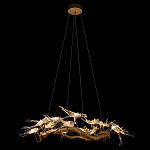 Люстра подвесная с прозрачными стеклянными птичками на ветвях Диаметр 100 см Serip Voa варинант исполнения - 3 | Loft Concept в Уфе